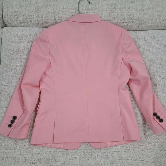 Boys Size 7 Blazer Dress Sport Coat Miami Vice Pink Suit Jacket Shawl Lapels - Picture 3 of 7